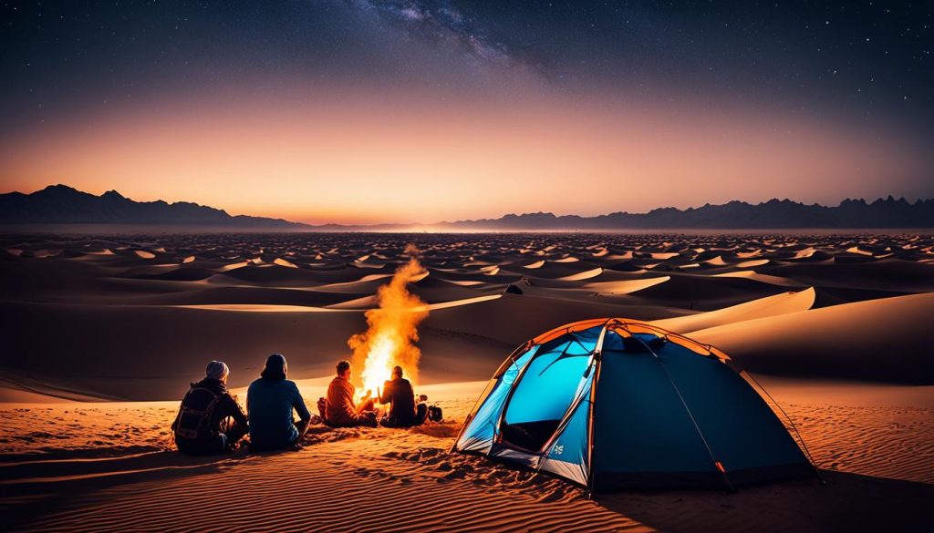 Night Camping in Dubai