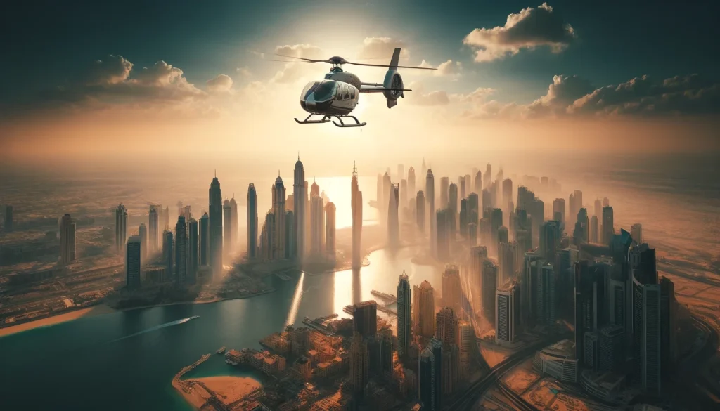 couple helicopter ride in dubai