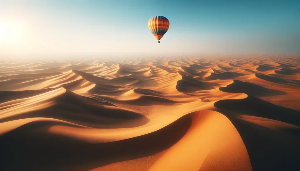 hot air balloon rides in Dubai