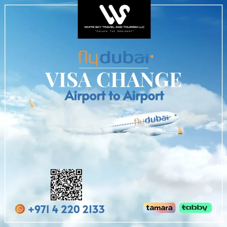 Airport to Airport Visa Change 7 A2A visa change Flydubai visa oneday service