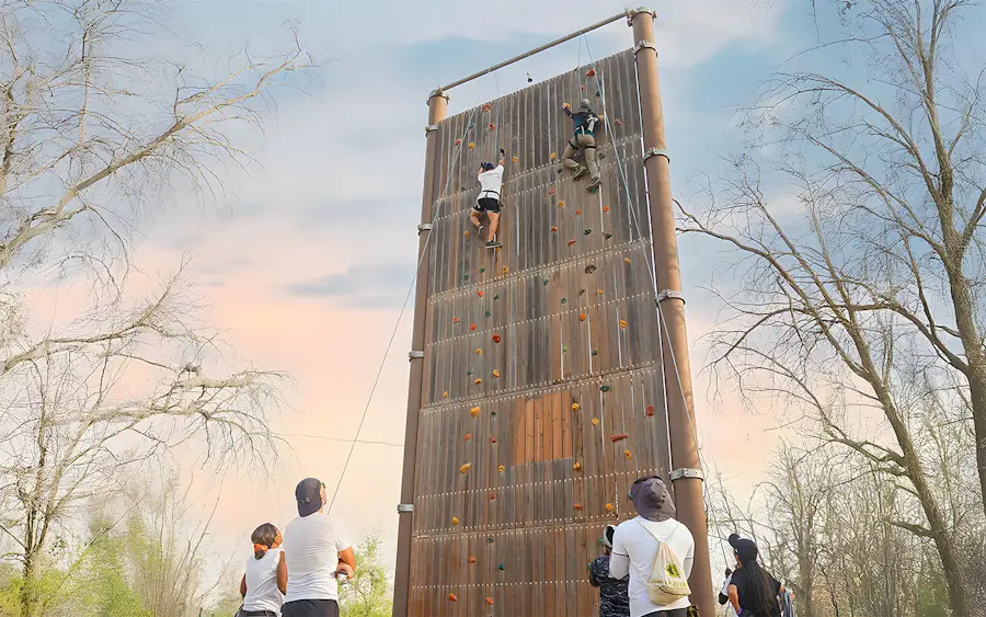 Aventura Parks Dubai Adventure Awaits in the Heart of Nature 4 Climbing walls of varying heights aventura parks