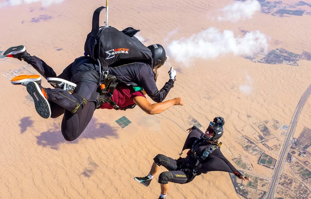 Skydive Dubai Tickets 1 skydive dubai charges charges with tamara