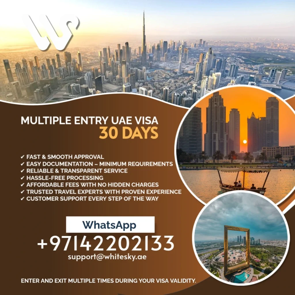 uae multiple entry visa 30 days with tabby or tamara