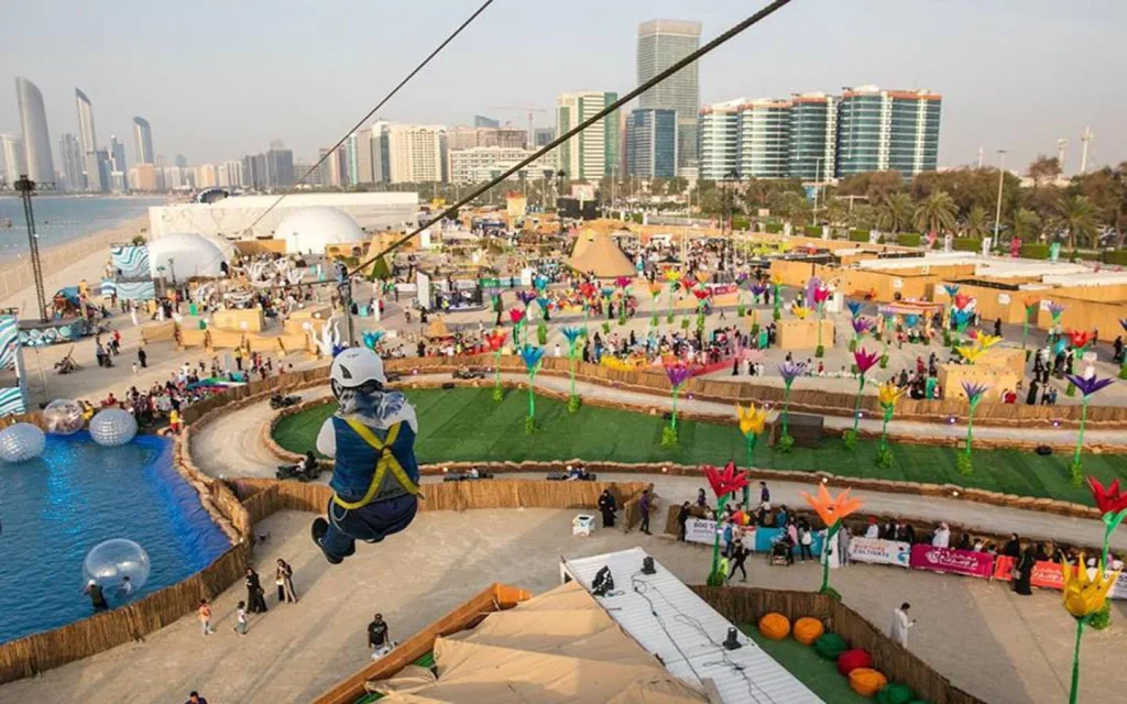 Things to Do in Al Bahar Abu Dhabi Corniche: Top Activities 3 Zip-Line-Al-Bahar-Abu Dhabi-corniche