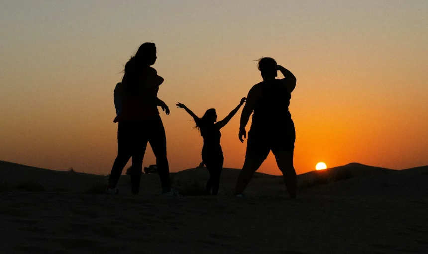sunset in dubai today