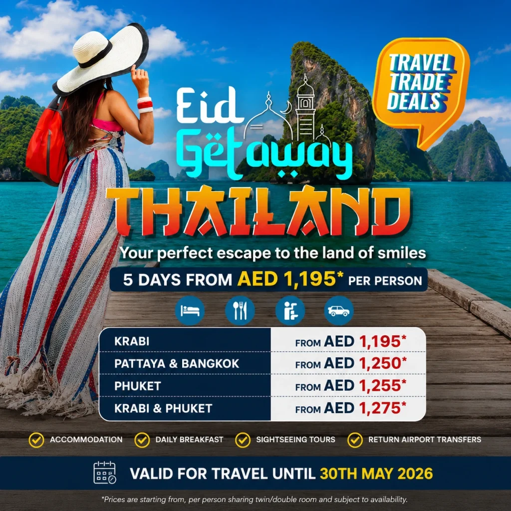 Dubai to Thailand Package: Travel now Pay Later 7 thailand tour package for eid holiday