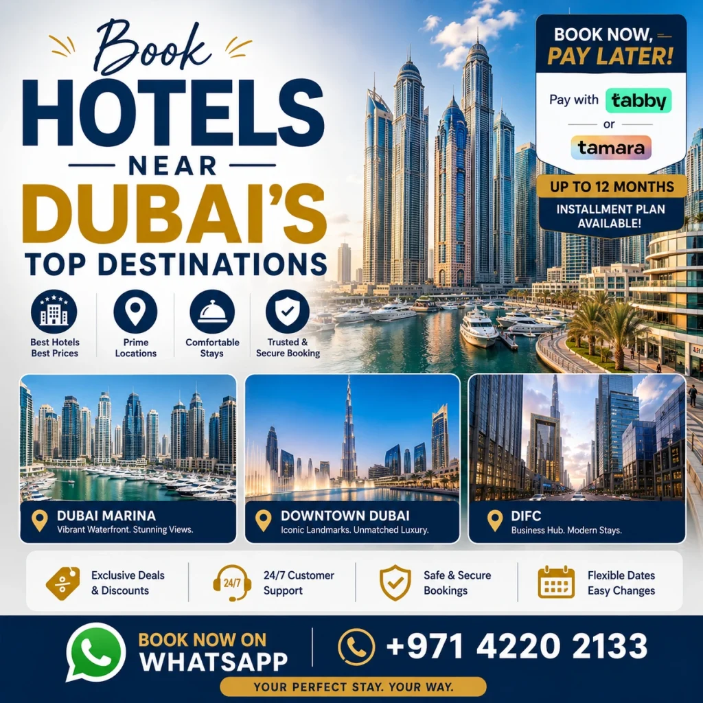 Book Hotels near Dubai Marina, Downtown, or DIFC 2 Book hotels near dubai marina downtown DIFC