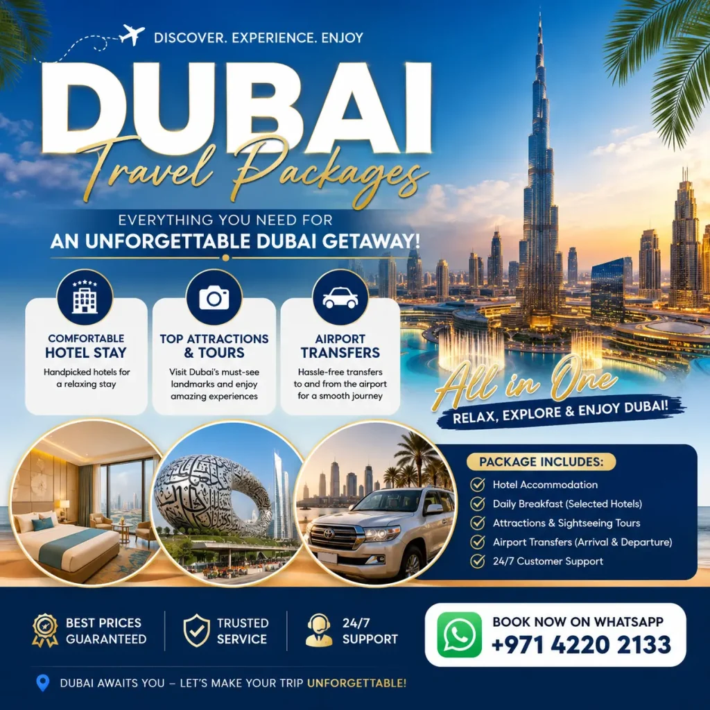 Dubai Travel Packages with Attractions, Hotel & Transfers 2 Dubai Travel Packages with Attractions, Hotel & Transfers