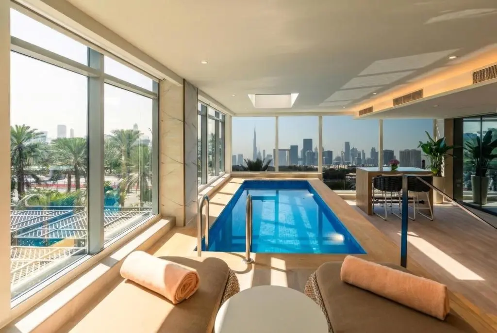 Al Bandar Rotana Dubai Creek: Luxury Stay in Heart of Dubai 2 Al Bandar Rotana Dubai Creek indoor pool