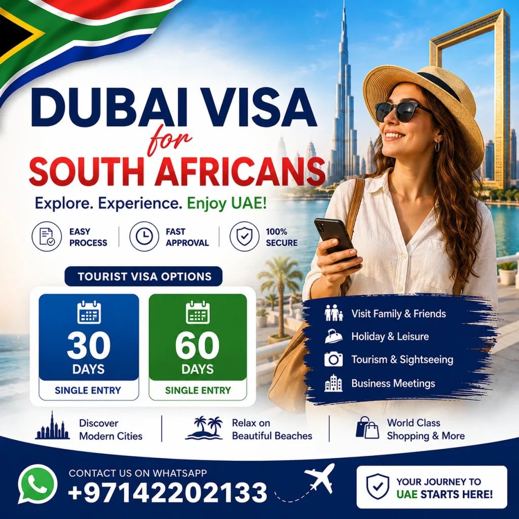 Dubai Visa for South Africans 1 Dubai visa for South Africans on arrival visa to UAE