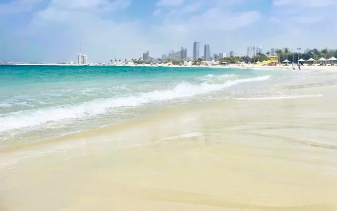 Khor Al Mamzar Beach location