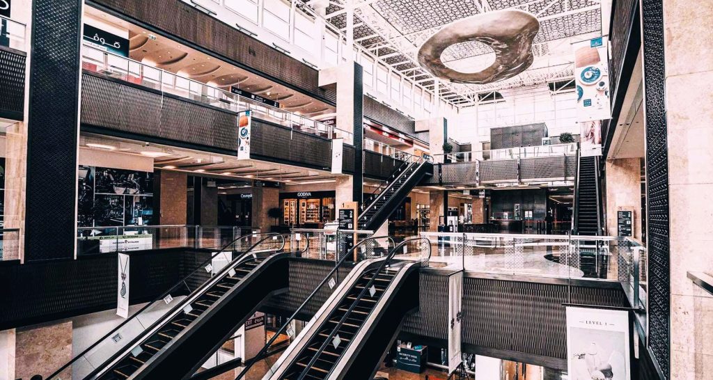 Nation Towers Mall Abu Dhabi: Shops, Cinema, Dining and Nearby Attractions 2 Inside Nation Towers Mall Abu Dhabi with escalators and atrium